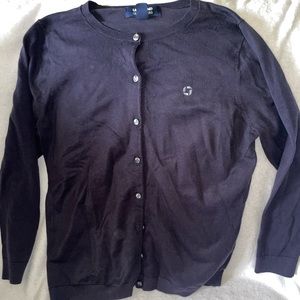 Chase apparel : blue cardigan: size medium